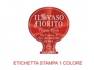 Etichette adesive per fioristi, fiorai e vivaisti (mm 35X40)  (cod.101G)
